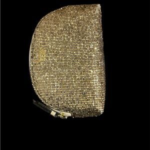 Victoria's Secret Glittering Gold Cosmetic Case